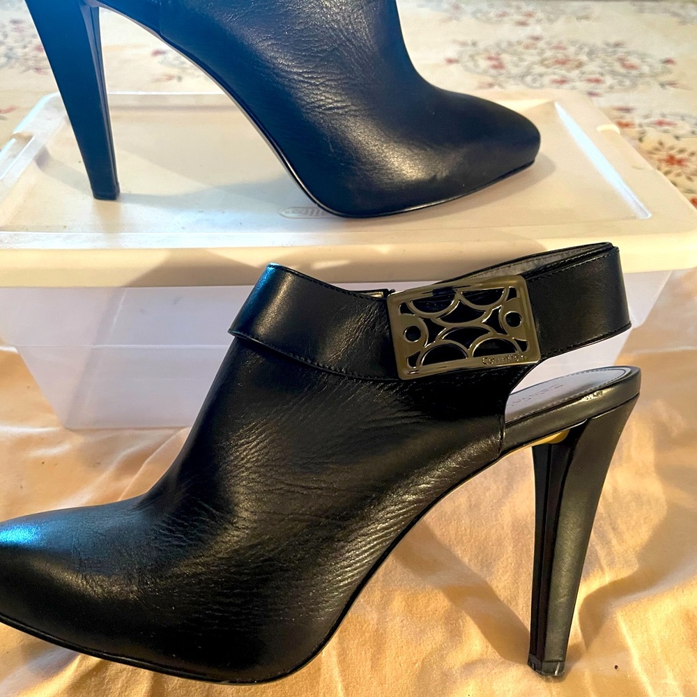 Extremely Sexy Lester slingback buckled bootie.